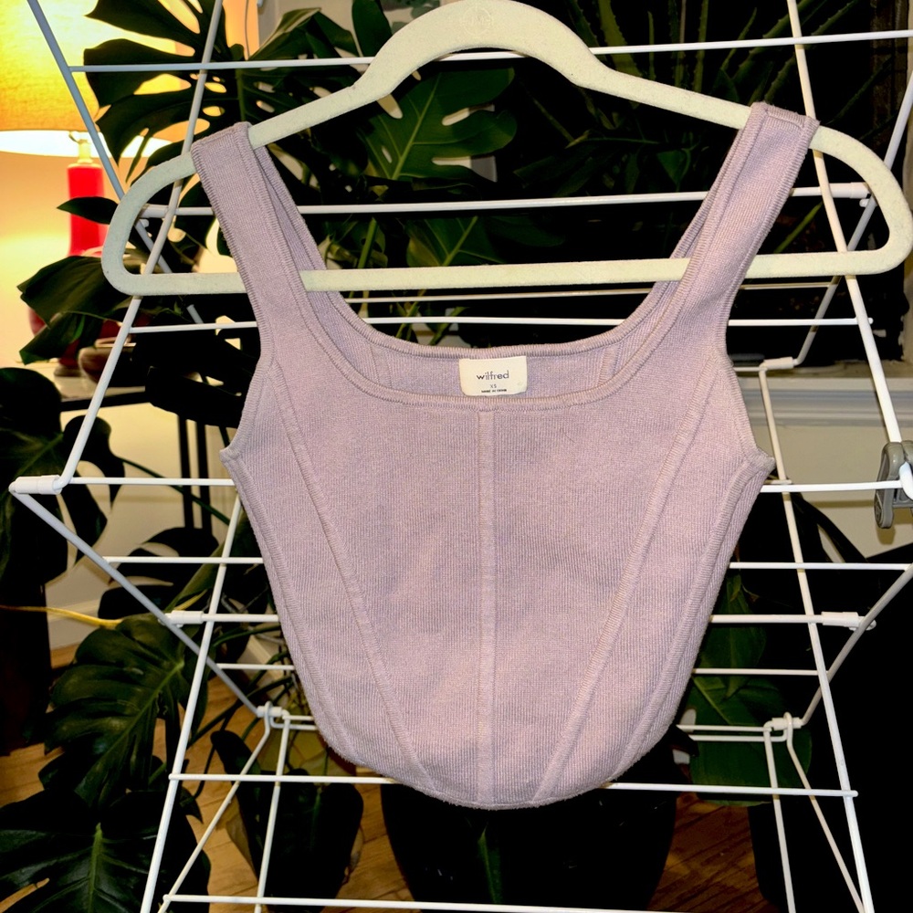 Aritzia Wilfred corset top